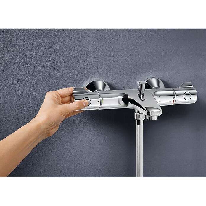 Grohe Grohtherm 800 Badthermostaat (Chroom, Glanzend)