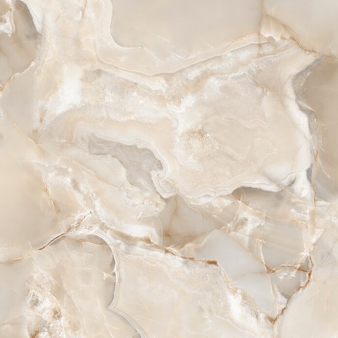 Feinsteinzeugfliese Onyx Freedom (60 x 60 cm, Beige, Glänzend) | BAUHAUS