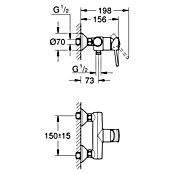 Grohe Start Classic Brausearmatur (Chrom, Glänzend)
