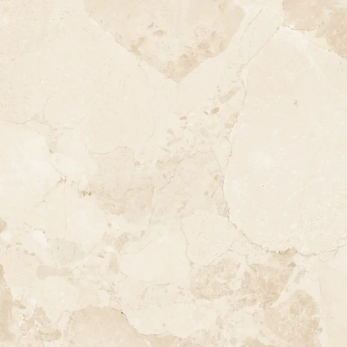 Feinsteinzeugfliese Peru - 60 x 120 cm, Beige, Matt - Helle beige Marmor-Optik Fliese mit dezenter Maserung, geeignet für Böden oder Wände.