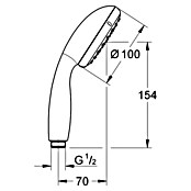 Grohe Handdouche Tempesta 100 (Aantal functies: 2, 9,5 l/min bij 3 bar, Chroom)