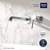 Grohe Essence Wastafelmengkraan, wandmodel (2-gats, Chroom, Glanzend)