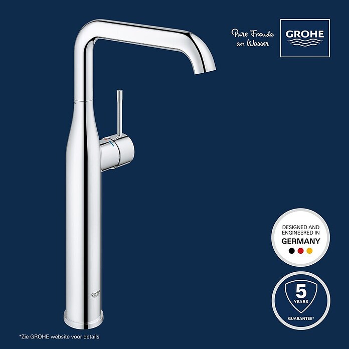 Grohe Essence Wastafelkraan XL-Size (Chroom, Glanzend)