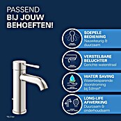 Grohe Essence New Wastafelkraan (Supersteel, Glanzend)