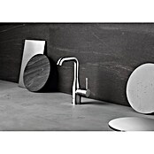Grohe Essence New Waschtischarmatur (Mit Zugstange, Supersteel, Glänzend)