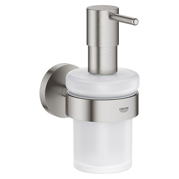 Grohe Essentials Zeepdispenser (Met houder, Supersteel, Mat)