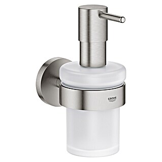 Grohe Essentials Zeepdispenser (Met houder, Supersteel, Mat)
