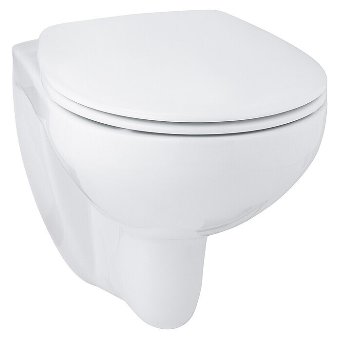 Grohe Wand-WC Bau Keramik (Spülrandlos, Ohne Spezialglasur, Spülform: Tief, WC Abgang: Waagerecht, Weiß) | BAUHAUS