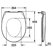 Grohe Toiletzitting Bau Ceramic (Duroplast, Alpine Wit, Softclose) | BAUHAUS
