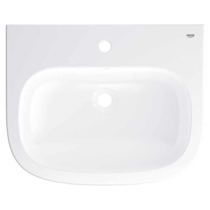 Grohe Euro Keramik Wastafel (60 x 48 cm, Zonder coating, Keramiek, Wit)