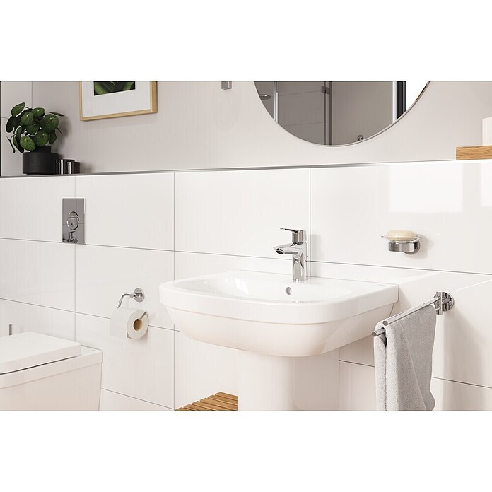 Grohe Euro Keramik Wastafel (60 x 48 cm, Zonder coating, Keramiek, Wit)