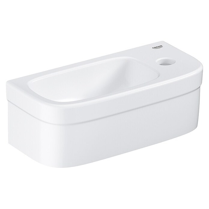 Grohe Euro Keramik Waschbecken (36,9 x 17,9 cm, Ohne Beschichtung, Keramik, Weiß)