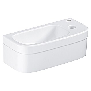 Grohe Euro Ceramic Fontein (b x l: 36,9 x 17,9 cm, Voorzien van standaardglazuur, Kraangat: Rechts, Zonder overloop, Wit)