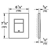 Grohe Betätigungsplatte Skate Cosmopolitan (Nickel, Gebürstet, 2-Mengen-Spülung)