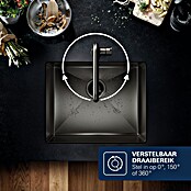 Grohe Essence Keukenkraan (Hard grafiet, Geborsteld, Hoge uitloop)