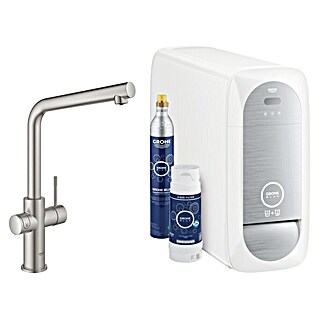 Grohe Keukenkraan Blue Home (L-uitloop, Supersteel, Mat)