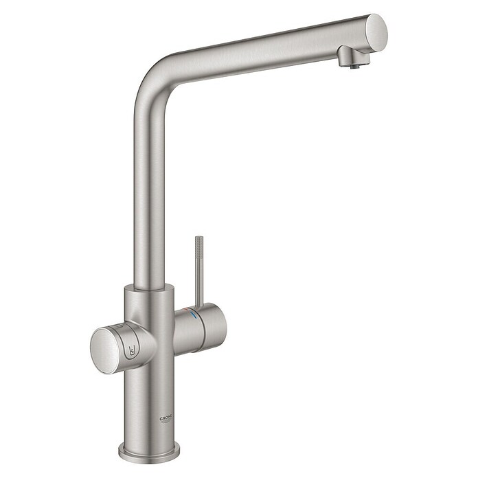 Grohe Keukenkraan Blue Home (L-uitloop, Supersteel, Mat) | BAUHAUS