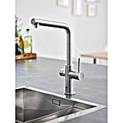 Grohe Keukenkraan Blue Home (L-uitloop, Supersteel, Mat) | BAUHAUS