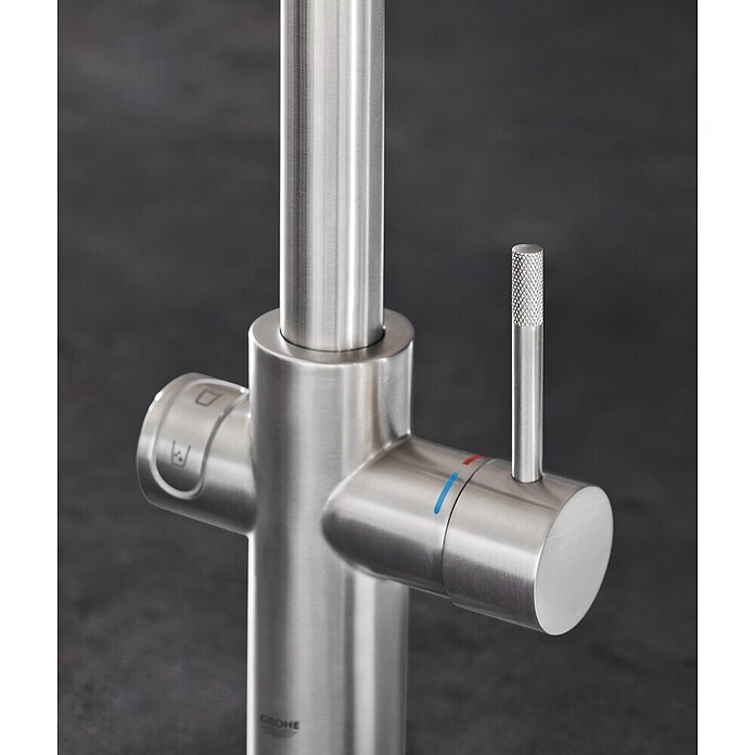 Grohe Keukenkraan Blue Home (L-uitloop, Supersteel, Mat) | BAUHAUS
