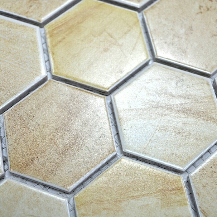 Mozaïektegel Hexagon CTR HX31CM (32,5 x 28,1 cm, Beige, Mat)