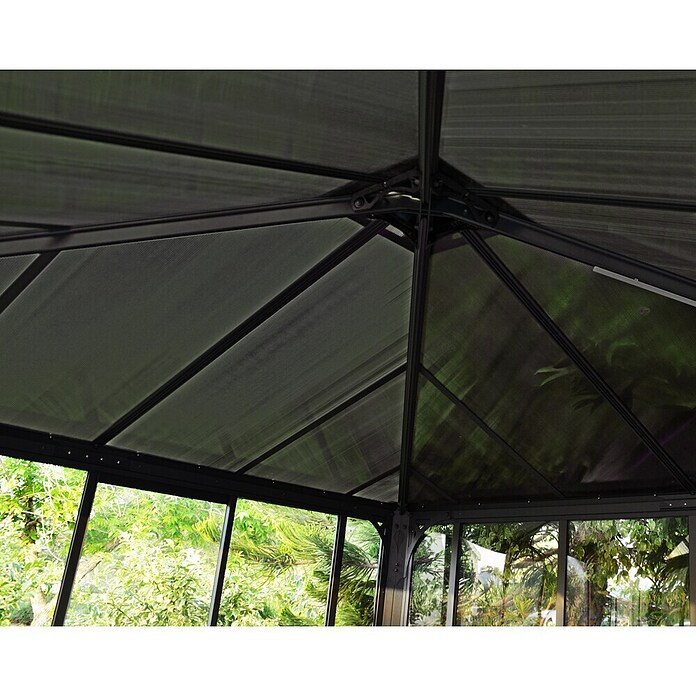 Palram Gartenpavillon Ledro 3000 (L x B: 295 x 295 cm, Anthrazit, Bronze)