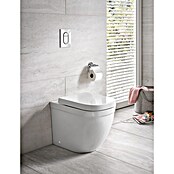 Grohe Euro Keramik Spoelrandloos staand toilet Typ 2 (Zonder coating, Diepspoeler, Uitlaat: Horizontaal, Wit)