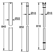 Grohe Euphoria Reserve-douchebuis (Metaal, 84 cm) | BAUHAUS