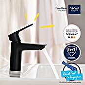 Grohe Start Wastafelkraan S-Size (Afvoer armatuur: 109 mm, Mat, Zwart) | BAUHAUS