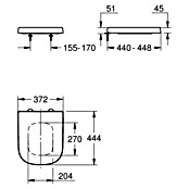 Grohe Euro Ceramic Toiletzitting (Duroplast, Alphine wit, Softclose) | BAUHAUS