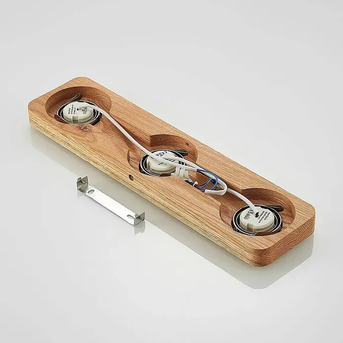 Lindby Deckenleuchte Mikari - Holz hell, Holz hell