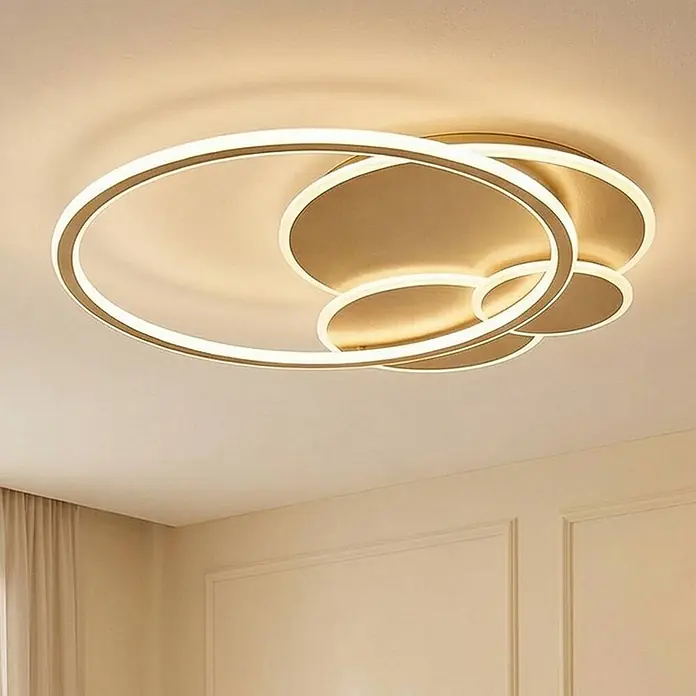 Lucande Deckenleuchte Circulo - messing / gold, messing / gold