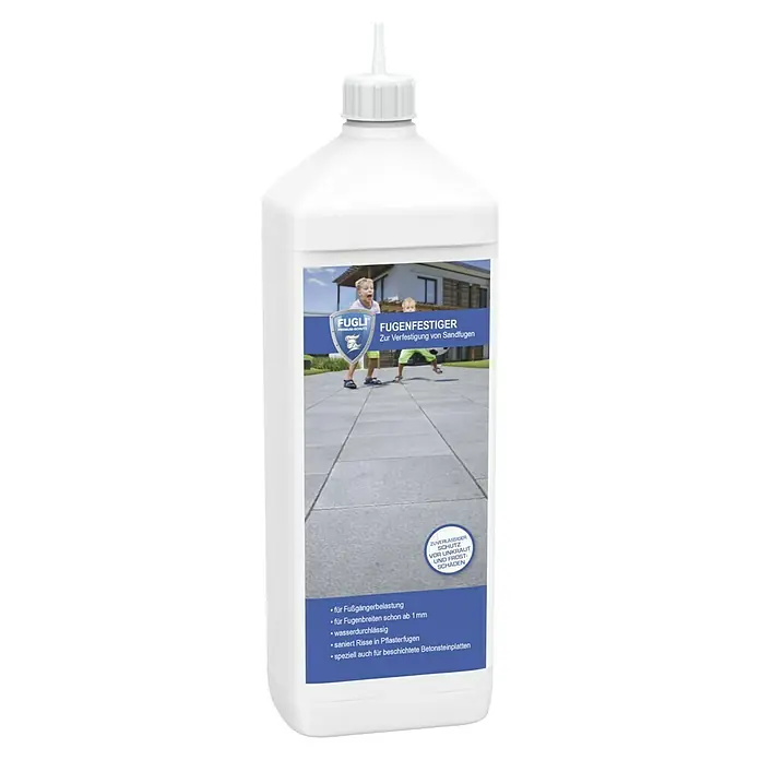 Fugli Fugenfestiger - 1 l - Fugli Fugenfestiger: Das Produkt zur Verfestigung von Sandfugen bietet zuverlässigen Schutz vor Unkraut und Frostschäden. Ideal für Pflasterfugen.