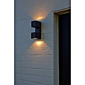 Lutec Aplique para exterior LED Fari (10 W, L x An x Al: 92 x 65 x 193 mm, Gris oscuro, Aluminio, IP54) | BAUHAUS