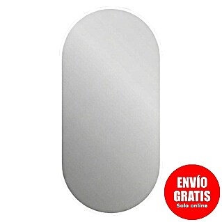 Espejo con luz LED Elegant (An x Al: 45 x 90 cm, Blanco frío, Ovalada)
