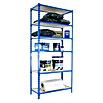 Simonrack Simonclick Estantería metálica Maderclcik Superplus (L x An x Al: 40 x 110 x 250 cm, Capacidad de carga: 150 kg/balda, Número de baldas: 6 ud., Azul)