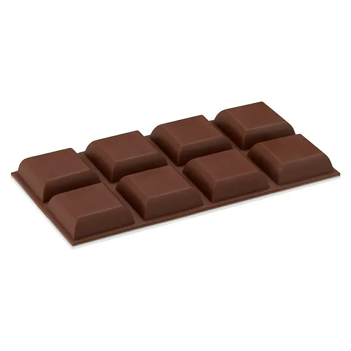 Inofix Tope de puerta 2090 - Plástico, Marrón - Tableta de chocolate marrón con piezas rectangulares, perfecta para picar o para hornear.