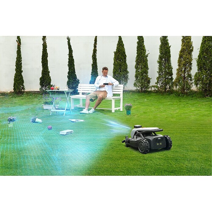 Airseekers Robotska kosilnica Tron  (2.400 m², Širina reza: 20 cm - 30 cm) | 7261 - Mähroboter | IAEA - Rasenmäher | IAE - Gartenmotorgeräte | IA - Gartenhartware | I - Stadtgarten | BAUHAUS