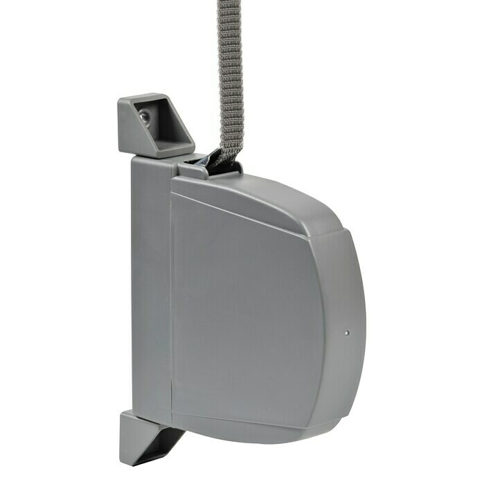Enrollador persiana universal placa blanca c/cinta gris 14mm