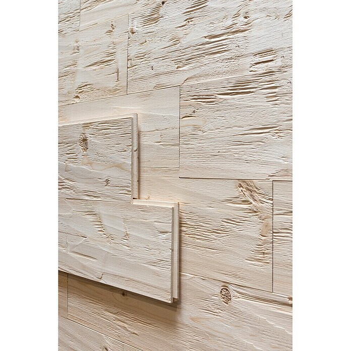 Wandverkleidung Blockwand Fichte (L x B: 249 x 19,6 cm, Hellbraun) | BAUHAUS