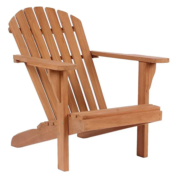 Bene Living Gartenliege Adirondack - B x T: 141 x 73 cm, braun, Naturmaterialien