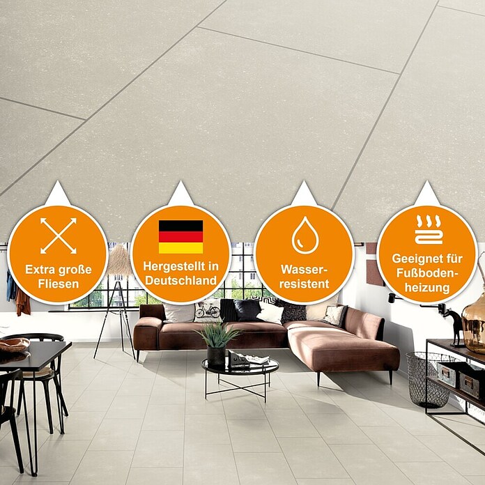 b!design Vinylboden SPC (Amalfi, Fliese, 800 x 400 x 5 mm) | BAUHAUS