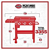 Char-Griller Plancha-Grill Flat Iron (Grillfläche (B x T): 76 x 49 cm, 10,55 kW, Anzahl Brenner: 3 Stk.) | BAUHAUS