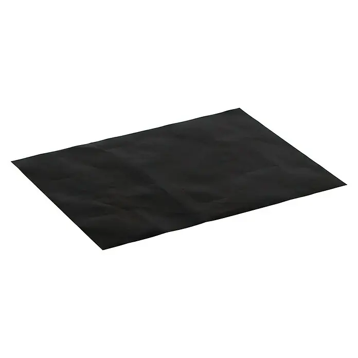 Kingstone Esterilla para barbacoa para barbacoa flexible - L x An: 40 x 30 cm - Una esterilla de parrilla rectangular negra, reutilizable y antiadherente, ideal para asar alimentos suavemente.