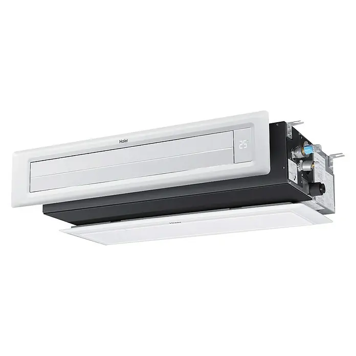 Haier Aire acondicionado por conductos AD50S2SM-H - 5.000 W, 6.000 W, 35 m² - 50 m², Blanco - Acondicionador de aire Haier para el techo. Este dispositivo garantiza temperaturas agradables en cualquier habitación, tanto en el ámbito privado como comercial.