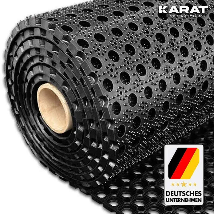 Floordirekt Gummimatte Octo Door 23 mm Stärke - Schwarz