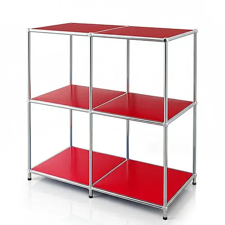 Floordirekt  Metallregal Concept Epure MK-027 - 78 x 40 x 82 cm Rot
