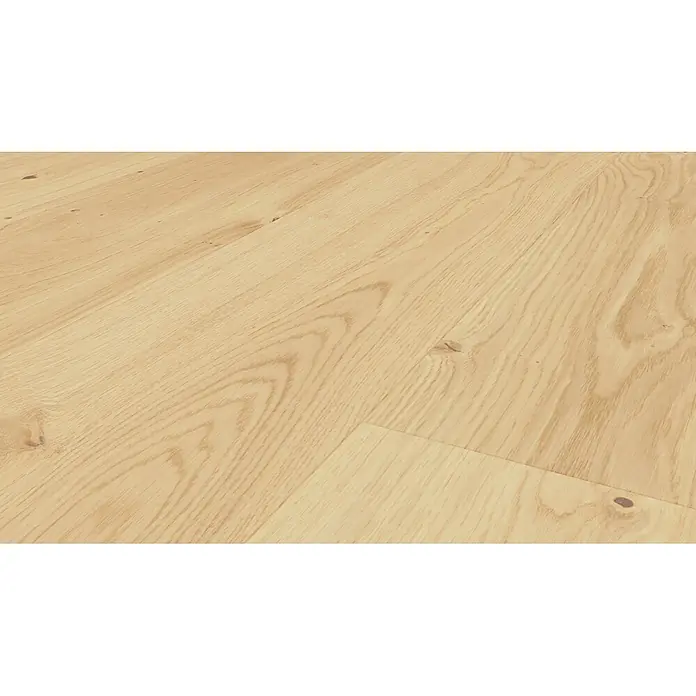 Barlinek Parkett - Eiche Varius matt lackiert, Landhausdiele, 1.092 x 180 x 14 mm - Heller Eichenholzfußboden mit natürlicher Maserung.