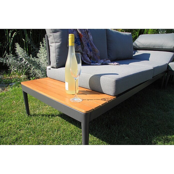 Acamp Loungemöbel-Set Paros (4 -tlg., Akazie, Anthrazit) | BAUHAUS