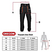 Oregon Pantalones resistentes al corte Yukon (XXL, Negro/Naranja, Unisex) | BAUHAUS