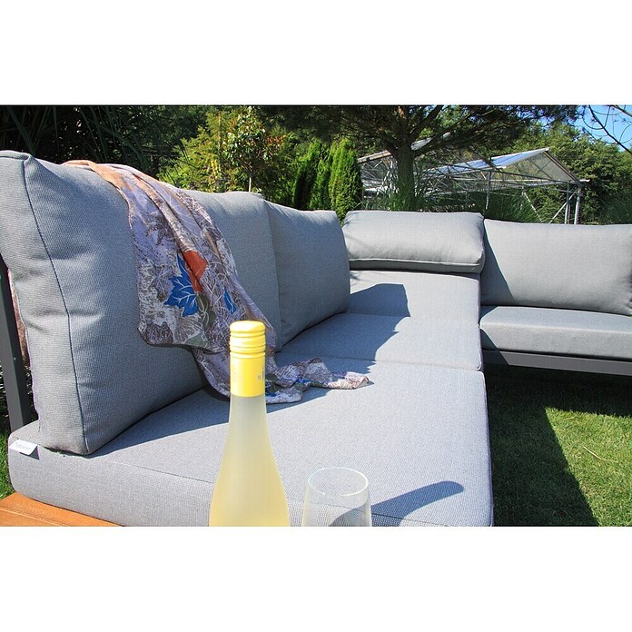 Acamp Loungemöbel-Set Paros (4 -tlg., Akazie, Anthrazit) | BAUHAUS